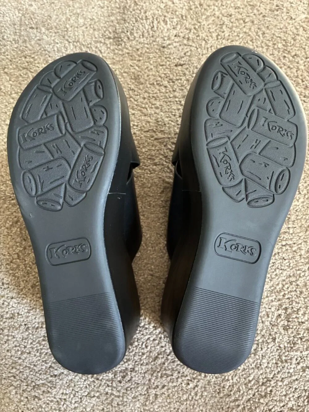Korks Madera Wedge Sandals Black NWT – Women’s Size 9